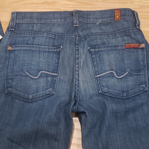 7 For All Mankind Charlize Flair Jeans Denim 25 - Picture 2 of 6